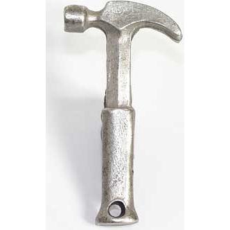 Emenee MK1078-AMS Home Classics Collection Hammer 2-3/4 inch x 1-1/2 inch in Antique Matte Silver workshop Series